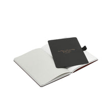 Load image into Gallery viewer, Thinkback Small Notebook, fabric black, lined